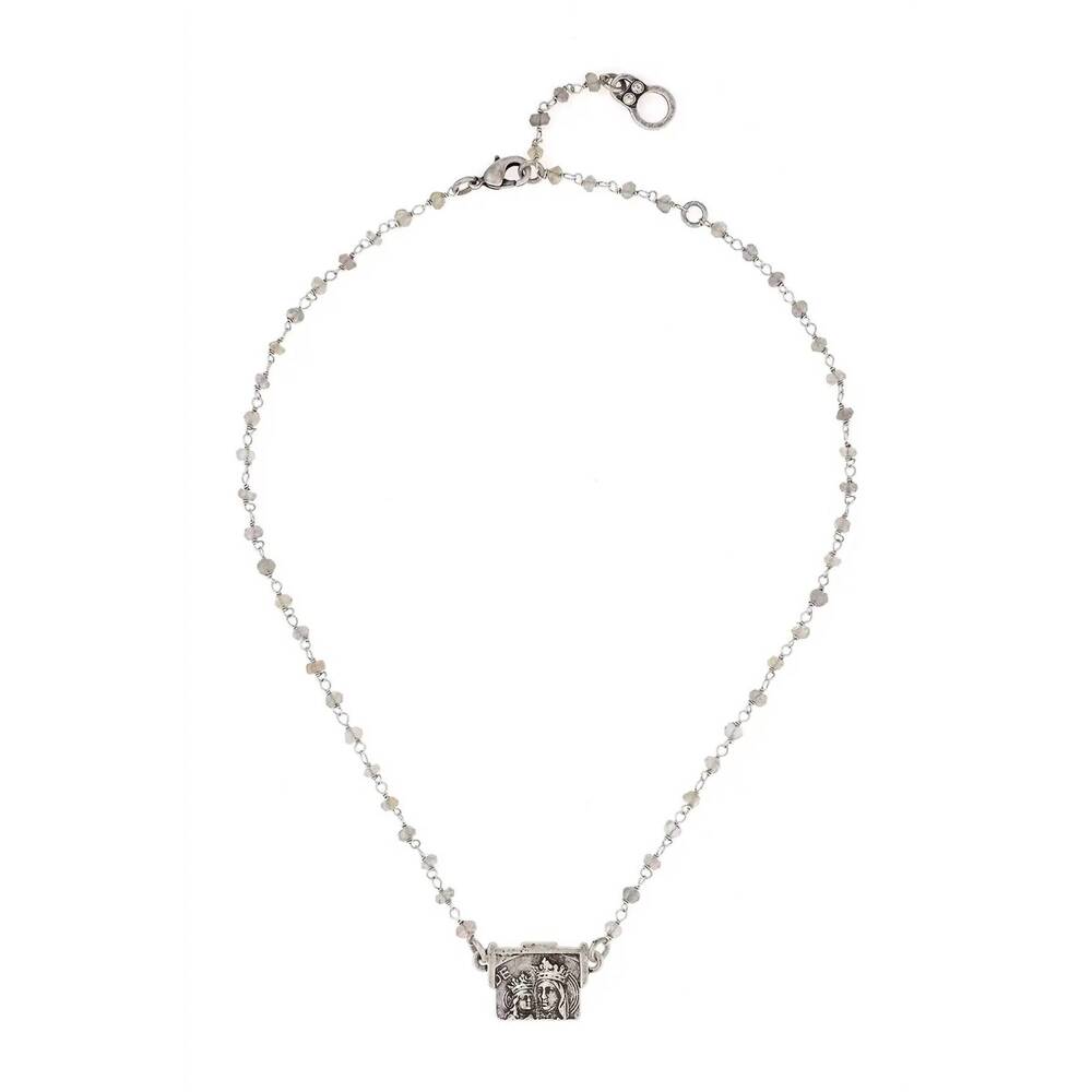 NEW FRENCH KANDE women's nathalie necklace in silver